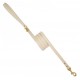 Plain Leash Cream Suede/Gold