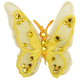 Hair-clip Butterfly Yellow
