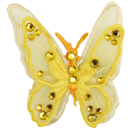 Hair-clip Butterfly Yellow