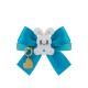 Happy Bunny Bow Collar Sea Ecoleather/Gold