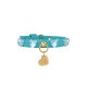 Diamonds Hearts Collar Sea Ecoleather/Gold