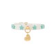 Acqua Stars Studs Collar White Dore Ecoleather/Gold