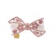 Pink Diamond Papillon Bow Collar White Dore Ecoleather/Gold