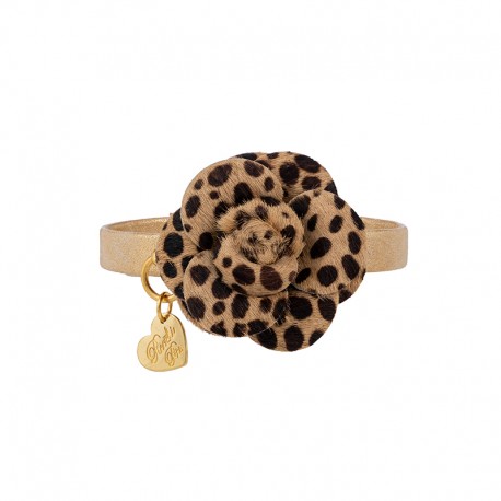 Ghepard Camelia Collar Oro Polar Suede/Gold