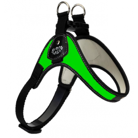 Pettorina V Verde Fluo personalizzabile