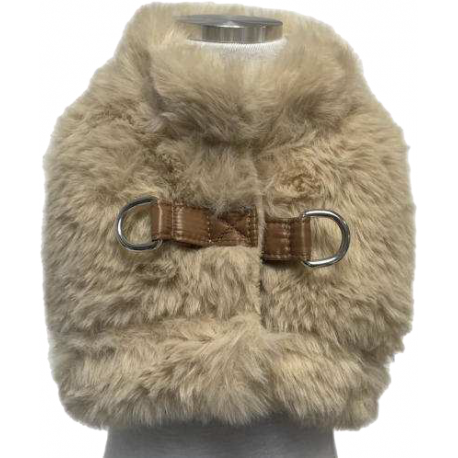 Pettorina Alaska Fur Cammello