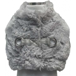 Pettorina Alaska Fur Grigio