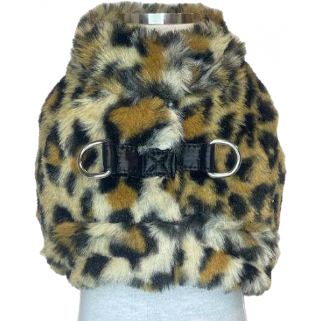 Pettorina Alaska Fur Nero