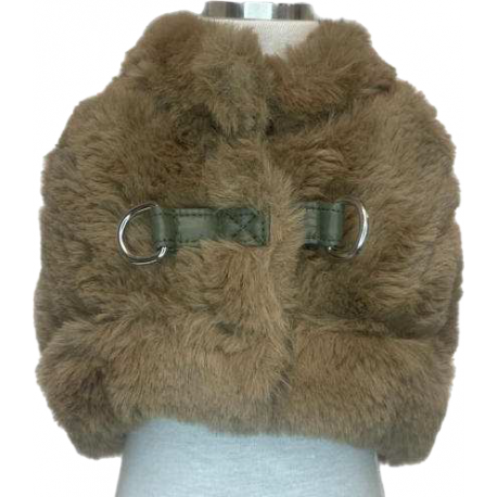 Pettorina Alaska Fur Verde