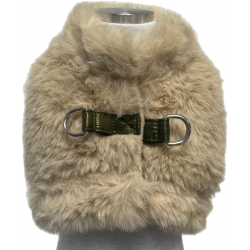Pettorina Alaska Fur Verde Militare
