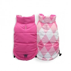 Pink Argyle Reversible Vest