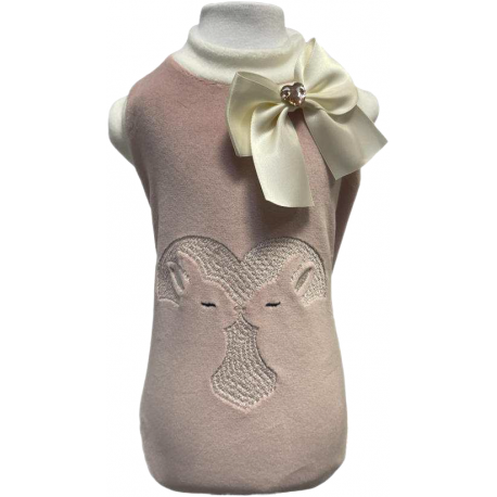 T-shirt Kiss me Bunny rosa