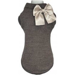 Maglioncino Bow Sweety Tortora