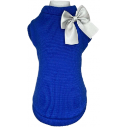 Maglioncino Bow Sweety Blu Elettrico