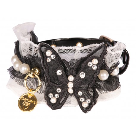 Collare Butterfly black and white