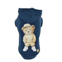 Cool Teddy Blue Cotton Sweatshirt