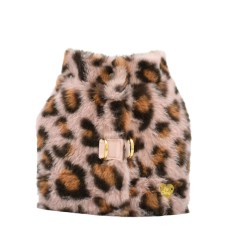 Leopard Old Pink Fur Harness