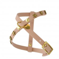 Stars Powder Tan Biothane Harness