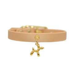 Poodle Light Gold Biothane Collar