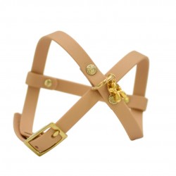 Poodle Light Gold Biothane Harness