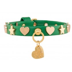 Hearts And Stars Studs Collar Flora/Gold