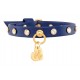 Chaton Rivets Collar Cobalt/Gold