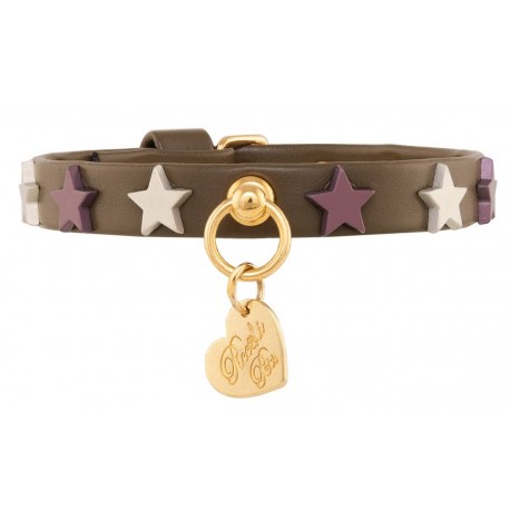 Stars Studs Collar Military/Gold