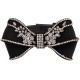 Black Diamond Papillon Bow Collar Black/Gold