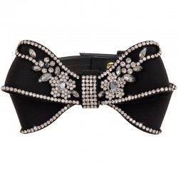 Black Diamond Papillon Bow Collar Black/Gold