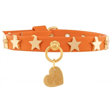 Stars Studs Collar Orange/Gold