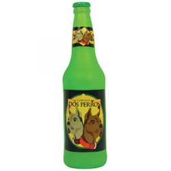 Tuffy Silly Squeaker Beer Bottle Dos Perros