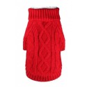 Sherling Cable Knit Red
