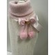 Pom Pom Pull White/Pink