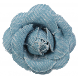 Hair-clip Camelia in jeans
