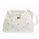 Cream Glittering Shoulder Bag