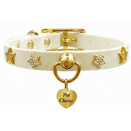 Collare Shining Stars White