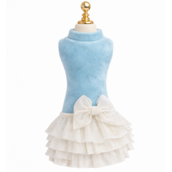 Dress Bijou Couture Azzurro Polvere