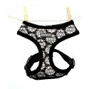 Dogue Pettorina Fleur Harness Black/White