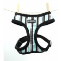 Dogue Pettorina Striped Harness Blue/Black