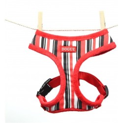 Dogue Pettorina Striped Harness Red/Black