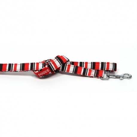 Dogue Guinzaglio Striped Lead Red/Black