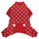 Reindeer Print PJ Red