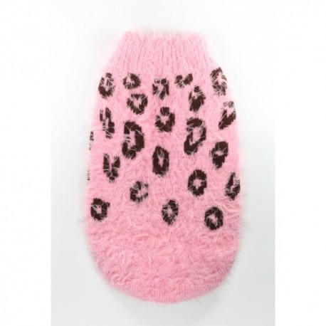 Feathersoft Sweater Cheetah Pink