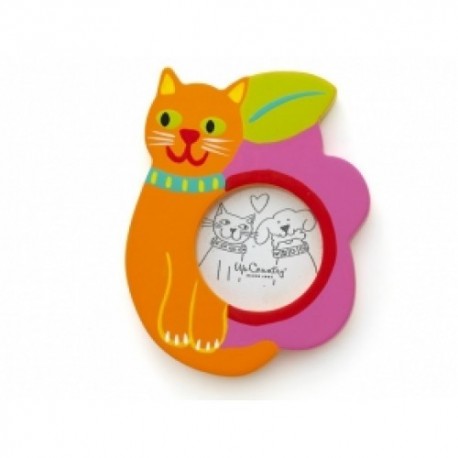 Cat and Flower Frame Ornament