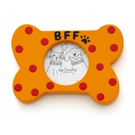 Orange Bone Frame Ornament