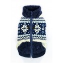 Navy Snowflake Fleece Vest