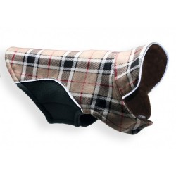 Fleece Wrap Coat Brown