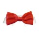 Bow Tie Collar Red Satin