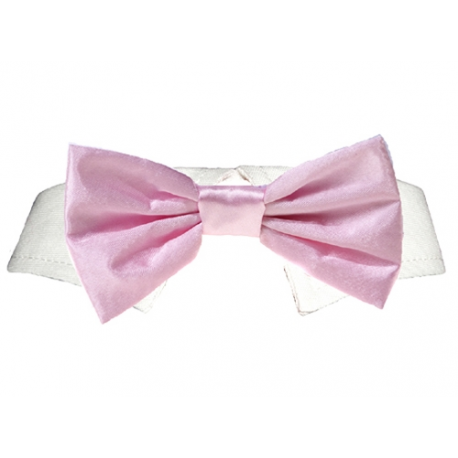  Shirt Collar Pink Satin