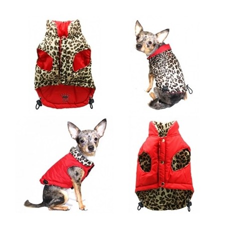 Red Leopard Reversible Vest